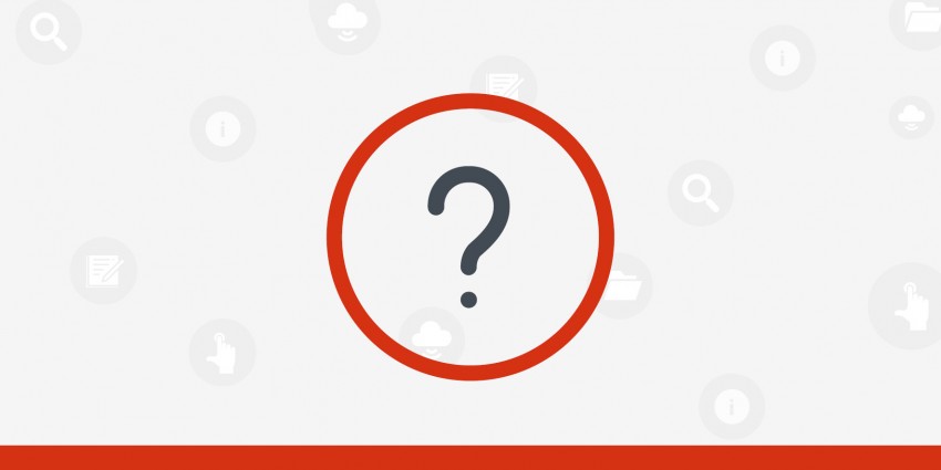 Question mark icon in a circle